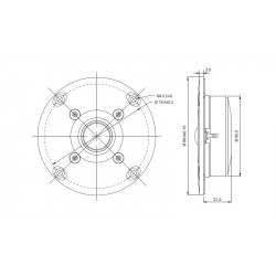 SB Acoustics low cost tweeter , SB19ST-C000-4