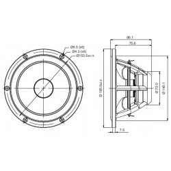 SB Acoustics 6.5" Satori midwoofer , MW16P-4