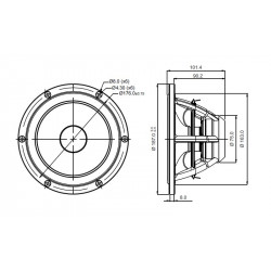 SB Acoustics 7.5" Satori midwoofer , MW19P-4