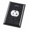 Furutech New Improved Cover Plate for Single receptacles(Carbon fiber), Outlet cover 103-S