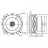 SB Acoustics 4" mid/woofer, 25mm VC, Coaxial PFC, SB12PFC25-4-Coax