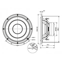 SB Acoustics 12" subwoofer, 75mm dual VC, SB34SWPL76-3-DV