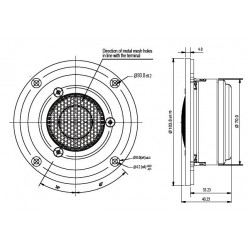 SB Acoustics Beryllium tweeter,  SB29BAC-C000-4