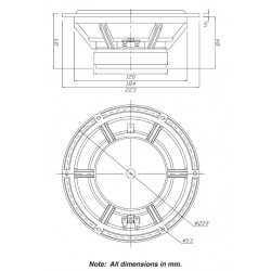 Dayton Audio RS225-8 8" Reference Woofer 8 Ohm