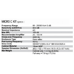 SB Acoustics MICRO C DIY Speaker kit