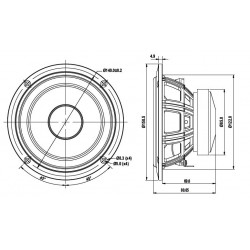 SB Acoustics 5" mid/woofer, 25mm VC PFCR, SB13PFCR25-4