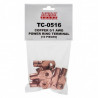 EarthquakeSound TC-0516 Copper 0/1 AWG Power Ring Terminal (10 Pieces)