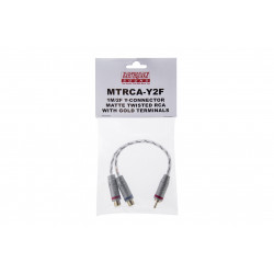 EarthquakeSound MTRCA-Y2F 1 Male / 2 Female Y-Connector with Gold Terminals