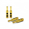 Oyaide Banana plug w/screw clamp set (gold plating) 4pcs set GBN