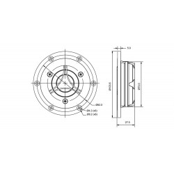 SB Acoustic SATORI TW29TXN-B-8 Tweeter