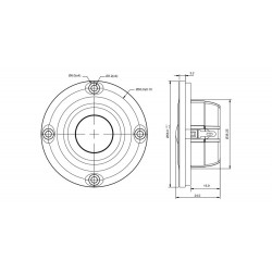 SB Acoustic SB21SDCN-C000-4 Tweeter