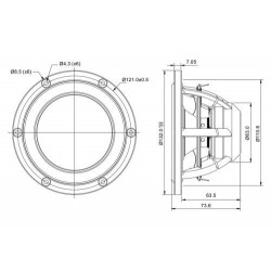 SB Acoustic SATORI MW13TX-8 5 inch midwoofer