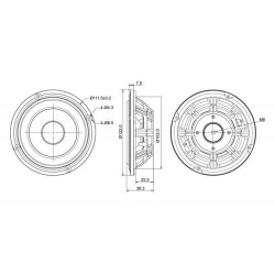 SB Acoustics 4" Passive radiator, round, SB12PACR-00