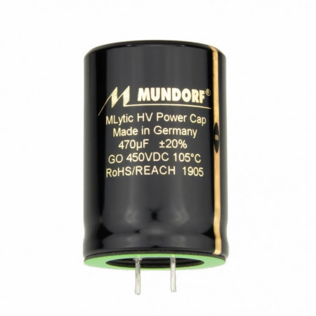 Capacitor Mundorf MLytic HV High-Voltage MLGO 450V 220uF, MLGO450-220