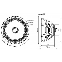 SB Acoustics SATORI  Paper 7.5" Coaxial driver MT19CP-8