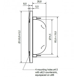 Динамик ВЧ Seas Excel TPCD T29X001 - 1pair, E0110-04