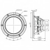 SB Acoustics 6.5" Satori  TeXtreme midrange 8Ohm, MR16TX-8