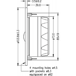 Tweeter Seas Prestige  H1149-06 27TDC