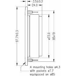 Tweeter Seas Prestige H1280-06 22TFF