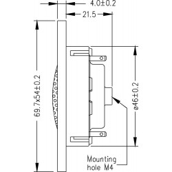 Tweeter Seas Prestige H1406-04 27TFFNC/CG