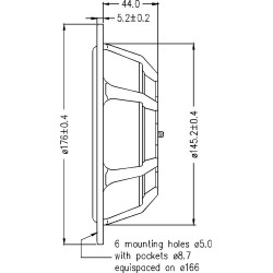 Passive Radiator Seas Prestige H9944 SP18R