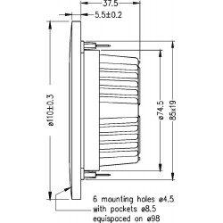 Tweeter Seas Excel E0040-06 T29CF002