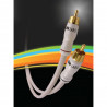 White Lightning Interconnect, 0.5 meter pair, terminated with RCA connectors