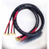 Silver Sonic Q10 Audio Speaker externally biwired stereo cable, terminated with Bananas, 3m