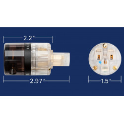 WattGate 350 AU Evo IEC (clear/smoke) Power Connector