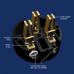 WattGate 350i IEC (black) Power Connector