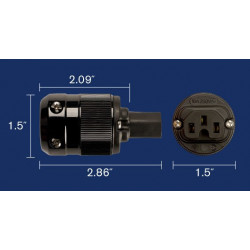 WattGate 320i IEC (black) Power Connector