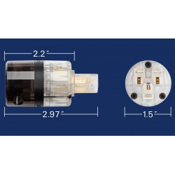 WattGate 320 Evo IEC (clear/smoke) Power Connector