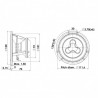 Scan-Speak Illuminator 4" Midrange - Paper Cone 4 ohm, 12MU/4731T00