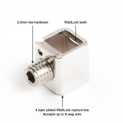 WATTGATE™ 330 RH EVO CLEAR/SMOKE US power connector, 330EvoRHCS