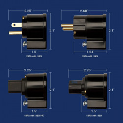 WATTGATE™ 15RA BLACK Angle adaptor housing, 15RA