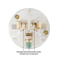 WATTGATE™ 5266 EVO Clear/Smoke NEMA power connector, 5266EvoCS