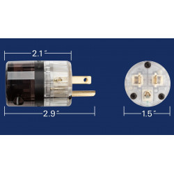 WATTGATE™ 5266 EVO Clear/Smoke NEMA power connector, 5266EvoCS