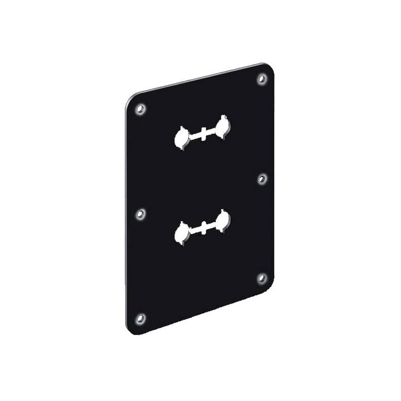 WBT Mounting plate Bi-wiring (for 4 Pole terminals) with slot hole for Impact sound interrupter WBT-0718, WBT-0531.15 (1pcs)