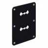 WBT Mounting plate Bi-wiring (for 4 Pole terminals) with slot hole for Impact sound interrupter WBT-0718, WBT-0531.15 (1pcs)