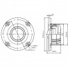 SB Acoustics new dome, neo version Tweeter, SB26STCN-C000-4