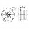 SB Acoustics 1" metal dome Chmbr Tweeter, SB26ADC-C000-4