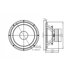 SB Acoustics 15'' Long stroke Subwoofer, SB42FHCL75-6