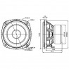 SB Acoustics 4" mid/woofer, 25mm VC PFC, SB12PFC25-4